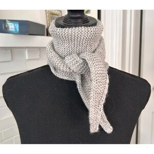 Brand New Handmade Sophie Scarf in Grey Size Large